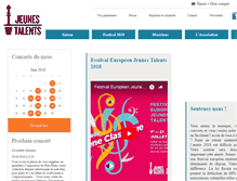 Tablet Screenshot of jeunes-talents.org